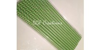 Damask Green Pattern  Paper Straw click on image to view different color option